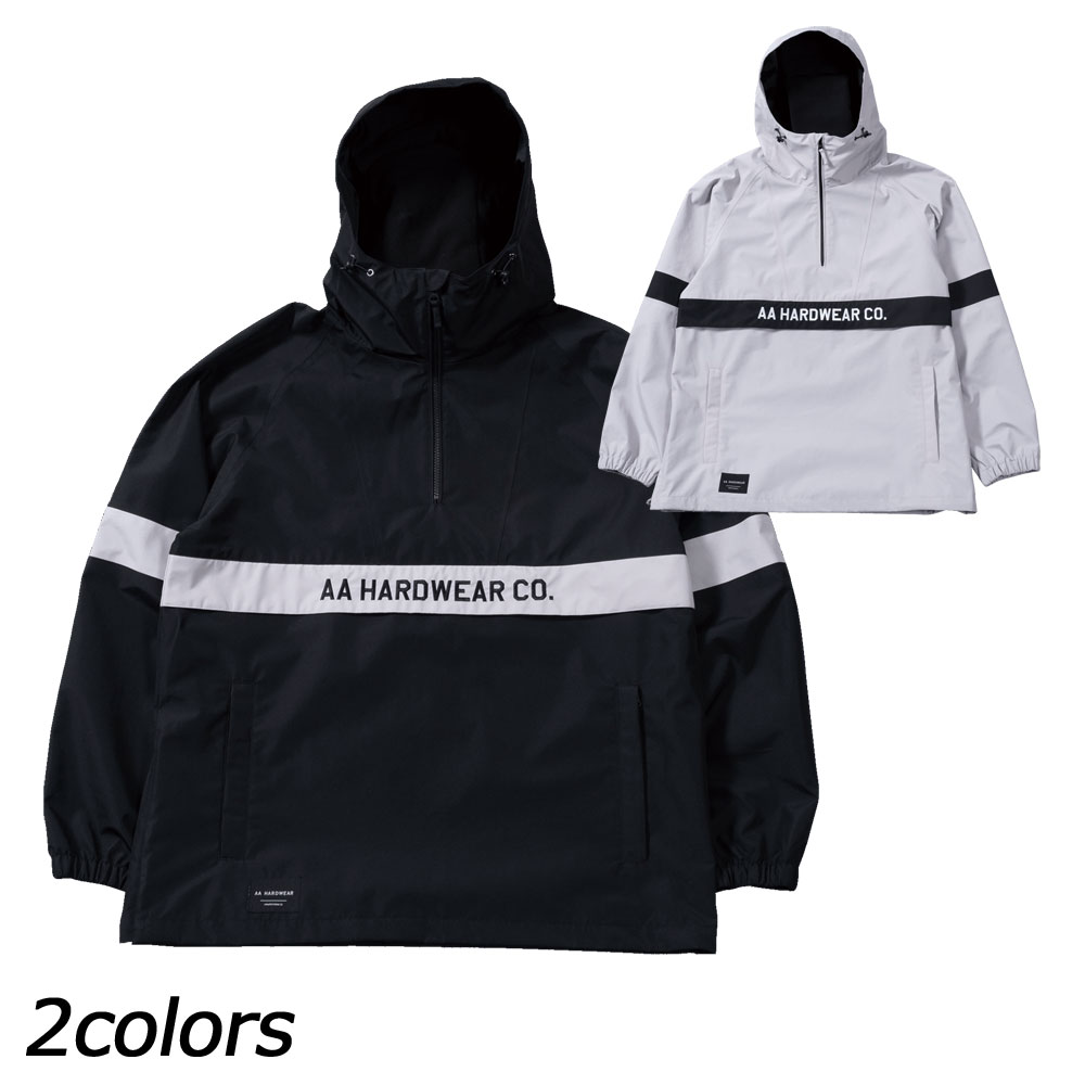 ダブルエー　AA HARDWEAR チームアノラックジャケット TEAM ANORAK JACKET 721-233-08 ●フロントビックポケット ●裾ドローコード ■FIT：RELAXED FIT ■Waterproof：10000mm ■Breathable：8000g/m2/24hr ■2 LAYER ■SECTION SEAM SEALING ■DUPONT(TM) ■TEFLON(R) COATING ■3D CUTTING FIT ---ご注文の前に必ずお読みください--- ●在庫について 当店は店舗と同時販売(在庫を共有)の通販サイトです。 表示されている在庫はリアルタイムではございません。 ご注文後に在庫を店頭商品にて確保いたします。 その為、ご注文と入れ違いで店舗にて商品が完売となる場合がございます。 完売の場合はメールにてキャンセルのご連絡をさせて頂きます。(電話連絡はしておりません) 掲載在庫には店頭展示品(サンプル品)も含まれておりますので、展示品につき検品段階にて 瑕疵が発見された場合は店頭にて完売と同様にキャンセルのご連絡をさせて頂きます。 また、複数の商品をご注文いただき、一部の商品がご用意できない場合も 別途メールにてご連絡させていただきますのでご確認をお願い致します。 ご返信の期限がございますので、期限を超過致しますと ご連絡させて頂いた内容にて出荷をさせていただきます。 他の商品へのご変更はお受けできません。 ※イベント期間中でも同様に在庫を確保いたしますので、 イベント期間後に欠品が発生する場合がございます。 その場合に差額をポイント、値引などでの補填するご対応は致しておりません。 ●日時指定について 日時指定は確約されておりません。 出荷店舗、配送場所により配送指定のご希望に添えない場合がございます。 ●販売数量限定商品について 販売数量限定商品に関しましては複数のご注文などで制限数を超えた場合は ご注文をキャンセルさせていただく場合がございます。 なお、ご注文者様別名義でも発送先が同一の場合、 またはご注文者様は同じで別の発送場所に関しましても同様に ご注文をキャンセルさせていただく場合がございます。 ※柄デザインの生地の製品は、取り都合によりプリントの出方が1点1点異なります。 ※店頭商品の発送となる為、ご注文商品の化粧箱や梱包用の袋などが ご注文のメーカー、品番と異なる場合がございます。 ※当社の指定する衛生商品、食品等の返品・交換のできない商品がございます。 ※製品の外観・仕様はメーカーにより予告なく変更される場合があります。 ※在庫のお問い合わせは店舗同時販売の為、お答えしておりません。 また、サイズに関してもメーカー開示のない商品についての お問い合わせはお答えしておりません。 ※携帯電話からの場合、サイズチャートなどすべての内容が表示できない場合がございます。 パソコンにてご確認をお願いいたします。 ※ご注文前には必ず「よくあるご質問(FAQ)」と上記を必ずお読みください。 ご注文頂いた商品に関しましては上記、すべてをご了承されたものとみなされます。 スノーボードウェア ジャケット アノラック ユニセックス