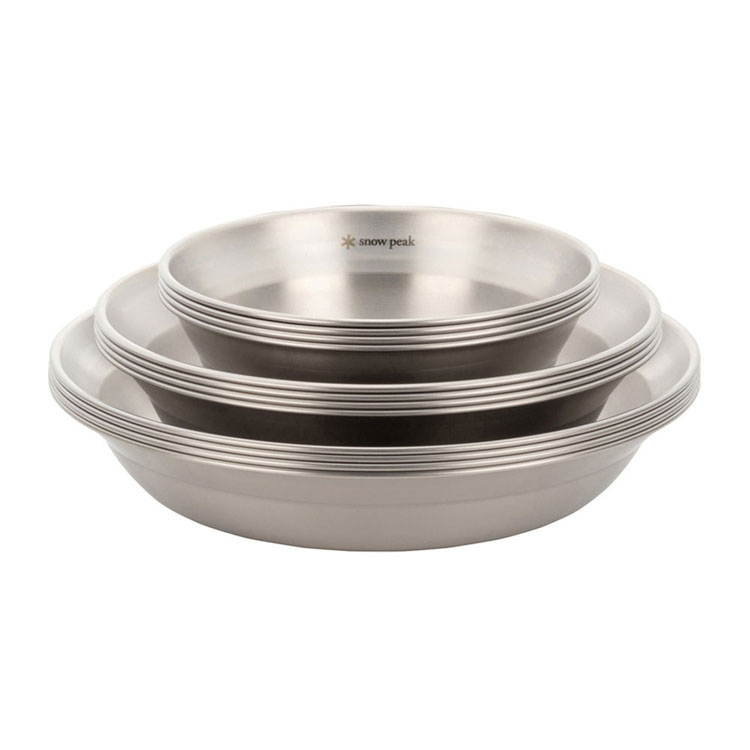 スノーピーク snow peak テーブルウェアセット L ファミリー TW-021F 食器 皿 ボウル ステンレス セット