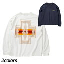 ペンドルトン PENDLETON ロングスリーブバックプリント Tシャツ 19804408 Tシャツ ユニセックス 長袖