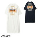 ペンドルトン PENDLETON ウィメンズ ショートスリーブバックプリントワンピース 19804412 ワンピース Tシャツ レディース 半袖