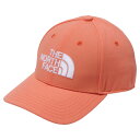 ノースフェイス THE NORTH FACE TNFロゴキャップ NN42242 DO(ダスティコーラルオレンジ) 帽子 キャップ UVプロテクト サイズ調整可...