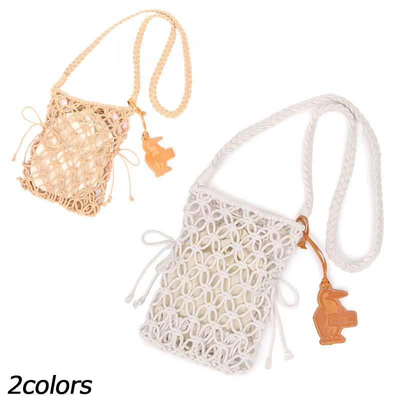 チャムス　CHUMS ニッティングロープショルダーバッグ Knitting Rope Shoulder Bag CH60-3722 ブービーバードのチャーム付き、 夏らしいロープ編みのバッグシリーズ “Knitting Rope”のショルダーバッグ ＜シリーズ特性＞ 夏らしいロープ編みのバッグシリーズ“Knitting Rope”。 ざっくり編まれたロープ編みの中には 巾着袋がセットされており、 中身が見えてしまう心配がないのも嬉しいポイント。 ブービーバードのかわいいチャームが付属し、 お好きなところにつけられます。 ＜商品仕様＞ ●夏らしいロープ素材のミニショルダーバッグ ●スマホ、小さめのお財布などの必需品が収まるサイズ感 ●内側には巾着袋がセットされ、中身が見えない仕様 ●巾着袋が中で動かないように結んで留めることができる仕様 ●外からはリボン結びのデザインアクセントに ●ブービーバードのチャーム付き ■Material：Cotton100％ Charm/Polyurethane100％ ■Made in CHINA ■サイズ詳細： H21×W17cm ---ご注文の前に必ずお読みください--- ●在庫について 当店は店舗と同時販売(在庫を共有)の通販サイトです。 表示されている在庫はリアルタイムではございません。 ご注文後に在庫を店頭商品にて確保いたします。 その為、ご注文と入れ違いで店舗にて商品が完売となる場合がございます。 完売の場合はメールにてキャンセルのご連絡をさせて頂きます。(電話連絡はしておりません) 掲載在庫には店頭展示品(サンプル品)も含まれておりますので、展示品につき検品段階にて 瑕疵が発見された場合は店頭にて完売と同様にキャンセルのご連絡をさせて頂きます。 また、複数の商品をご注文いただき、一部の商品がご用意できない場合も 別途メールにてご連絡させていただきますのでご確認をお願い致します。 ご返信の期限がございますので、期限を超過致しますと ご連絡させて頂いた内容にて出荷をさせていただきます。 他の商品へのご変更はお受けできません。 ※イベント期間中でも同様に在庫を確保いたしますので、 イベント期間後に欠品が発生する場合がございます。 その場合に差額をポイント、値引などでの補填するご対応は致しておりません。 ●日時指定について 日時指定は確約されておりません。 出荷店舗、配送場所により配送指定のご希望に添えない場合がございます。 ●販売数量限定商品について 販売数量限定商品に関しましては複数のご注文などで制限数を超えた場合は ご注文をキャンセルさせていただく場合がございます。 なお、ご注文者様別名義でも発送先が同一の場合、 またはご注文者様は同じで別の発送場所に関しましても同様に ご注文をキャンセルさせていただく場合がございます。 ※柄デザインの生地の製品は、取り都合によりプリントの出方が1点1点異なります。 ※店頭商品の発送となる為、ご注文商品の化粧箱や梱包用の袋などが ご注文のメーカー、品番と異なる場合がございます。 ※当社の指定する衛生商品、食品等の返品・交換のできない商品がございます。 ※製品の外観・仕様はメーカーにより予告なく変更される場合があります。 ※在庫のお問い合わせは店舗同時販売の為、お答えしておりません。 また、サイズに関してもメーカー開示のない商品についての お問い合わせはお答えしておりません。 ※携帯電話からの場合、サイズチャートなどすべての内容が表示できない場合がございます。 パソコンにてご確認をお願いいたします。 ※ご注文前には必ず「よくあるご質問(FAQ)」と上記を必ずお読みください。 ご注文頂いた商品に関しましては上記、すべてをご了承されたものとみなされます。ショルダーバッグ チャーム付