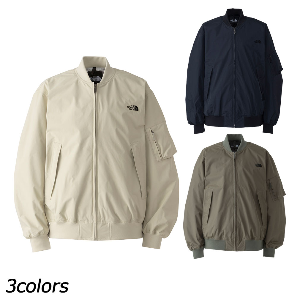 ノースフェイス　THE NORTH FACE ウォータープルーフボンバージャケット WP Bomber Jacket NP12437 MA-1ジャケットをベースに、 袖ポケットや切り替えリブなどの ミリタリーディテールを踏襲しつつ、 防水透湿素材を使用したボンバージャケット。 表地にはナチュラルな風合いを持ち、 防水透湿性に優れた2層構造のナイロン素材を使用。 衣服内のムレを効率的に放出します。 左右サイドにはフラップ付きのファスナーポケットを配置。 レイヤリングのしやすいゆったりとしたサイズ感で、 ブラウジングの効いたシルエットに仕上げています。 春から秋のアウトドアシーンからタウンユースまで、 さまざまなコーディネートに重宝する1着です。 ■Fabric ＜表地＞Recycled Nylon Faille weave HYVENT (2層) (表側/ナイロン100％、裏側/ポリウレタンコーティング) ＜裏地＞TNF Embossed Taffeta(ポリエステル100％) ■原産国 ベトナム ■Size XS、S、M、L、XL ■サイズ詳細 着丈/身幅/肩幅/袖丈/裾幅/袖口幅 XS/65/61/49/63/39/8 S/67/63/51/66/41/8 M/69/65/52/68/42/8 L/71/67/54/70/44/9 XL/73/69/56/72/45/9 ---ご注文の前に必ずお読みください--- ●在庫について 当店は店舗と同時販売(在庫を共有)の通販サイトです。 表示されている在庫はリアルタイムではございません。 ご注文後に在庫を店頭商品にて確保いたします。 その為、ご注文と入れ違いで店舗にて商品が完売となる場合がございます。 完売の場合はメールにてキャンセルのご連絡をさせて頂きます。(電話連絡はしておりません) 掲載在庫には店頭展示品(サンプル品)も含まれておりますので、展示品につき検品段階にて 瑕疵が発見された場合は店頭にて完売と同様にキャンセルのご連絡をさせて頂きます。 また、複数の商品をご注文いただき、一部の商品がご用意できない場合も 別途メールにてご連絡させていただきますのでご確認をお願い致します。 ご返信の期限がございますので、期限を超過致しますと ご連絡させて頂いた内容にて出荷をさせていただきます。 他の商品へのご変更はお受けできません。 ※イベント期間中でも同様に在庫を確保いたしますので、 イベント期間後に欠品が発生する場合がございます。 その場合に差額をポイント、値引などでの補填するご対応は致しておりません。 ●日時指定について 日時指定は確約されておりません。 出荷店舗、配送場所により配送指定のご希望に添えない場合がございます。 ●販売数量限定商品について 販売数量限定商品に関しましては複数のご注文などで制限数を超えた場合は ご注文をキャンセルさせていただく場合がございます。 なお、ご注文者様別名義でも発送先が同一の場合、 またはご注文者様は同じで別の発送場所に関しましても同様に ご注文をキャンセルさせていただく場合がございます。 ※柄デザインの生地の製品は、取り都合によりプリントの出方が1点1点異なります。 ※店頭商品の発送となる為、ご注文商品の化粧箱や梱包用の袋などが ご注文のメーカー、品番と異なる場合がございます。 ※当社の指定する衛生商品、食品等の返品・交換のできない商品がございます。 ※製品の外観・仕様はメーカーにより予告なく変更される場合があります。 ※在庫のお問い合わせは店舗同時販売の為、お答えしておりません。 また、サイズに関してもメーカー開示のない商品についての お問い合わせはお答えしておりません。 ※携帯電話からの場合、サイズチャートなどすべての内容が表示できない場合がございます。 パソコンにてご確認をお願いいたします。 ※ご注文前には必ず「よくあるご質問(FAQ)」と上記を必ずお読みください。 ご注文頂いた商品に関しましては上記、すべてをご了承されたものとみなされます。 アウター MA-1 ボンバージャケット 防水性 ユニセックス