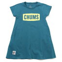 CHUMS チャムス キッズチャムスロゴドレス CH21-1284 Tシャツ 半袖 ワンピース スカート キッズ ガールズ