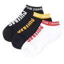 チャムス CHUMS 3P HWYCアンクルソックス CH06-1118 ソックス 靴下 くるぶし丈 3足セット