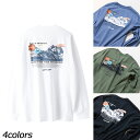 ラギットマウンテン ragged mountain バックプリントロングスリーブTシャツ 205243043 Tシャツ 長袖 ロンT ユニセックス
