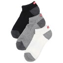 チャムス CHUMS 3Pチャムスロゴアンクルソックス CH06-1133 ソックス 靴下 くるぶし丈 抗菌 防臭 3足セット