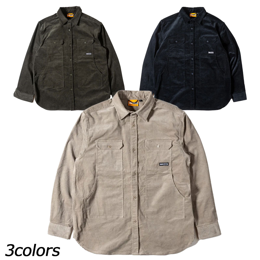 グリップスワニー GRIP SWANY コーデュロイストレッチフィールドシャツ GSMSH-072 シャツ 長袖 コーデ..