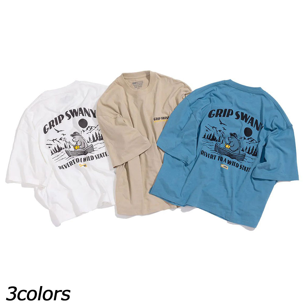 グリップスワニー GRIP SWANY ウィメンズベアプリントティー GSWCT0043 Tシャツ 半袖 レディース