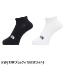 ノースフェイス THE NORTH FACE TNF ロゴ 2P ショート クールマックス NN82517 ソックス 靴下 2足セット ふくらはぎ丈 抗菌 防臭...