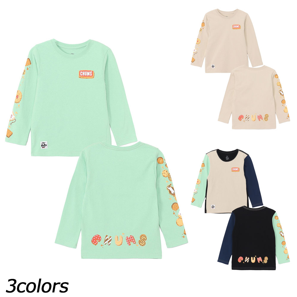 CHUMS キッズブービークッキーズブラッシュドロングスリーブTシャツ 2