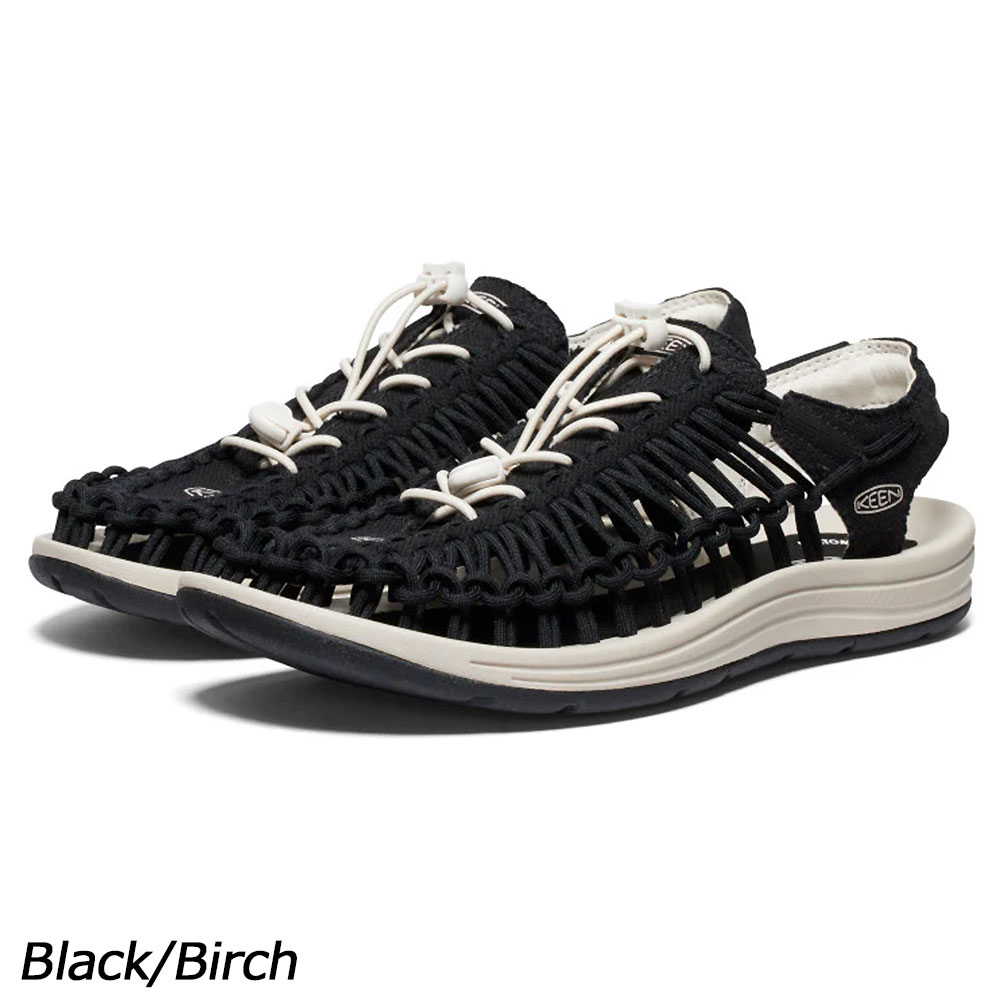 乐天商城 - キーン KEEN ユニーク キャンバス 1028564 ハイブリッドシューズ サンダル メンズ 定番 人気