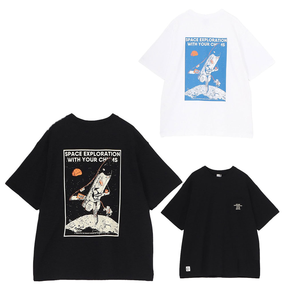 Rakuten - チャムス CHUMS スペースブービースペースシップポケットTシャツ CH01-2701 Tシャツ 半袖 オーバーサイズ