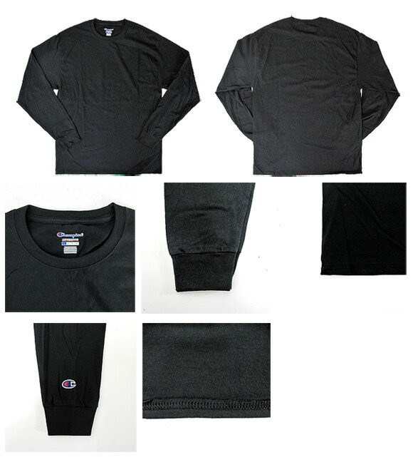【最大2000円オフクーポンスーパーセール期間配布中】【アウトレット M】チャンピオン Champion Tシャツ CC8C クルーネック 無地 長袖 USAモデル 5.2 oz Long Sleeve Tee【返品交換不可】