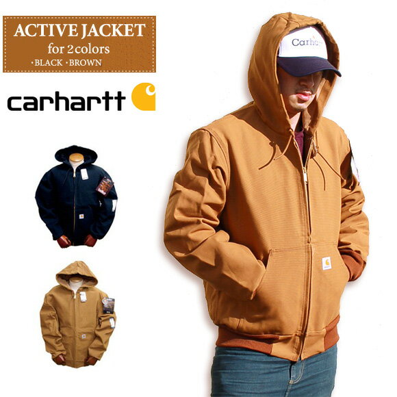 【最大2000円オフクーポン スーパーSALE】カーハート CARHARTT パーカー ジャケット J131 ダックアクティブジャケット サーマル裏地 メンズ MADE IN USA 大きいサイズのサムネイル