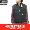 【訳ありアウトレット】Carhartt カーハート ベストV01 ダック ベスト 裏地 キルティング DUCK VEST 【10800円以上で送料無料・メール便不可・メンズ・返品交換不可】02P03Dec16