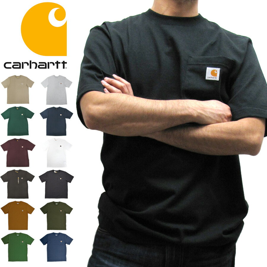 カーハート Tシャツ メンズ カーハート Carhartt K87 ワークウェア ポケット付きTシャツ 半袖 ヘビーウェイト WORKWEAR POCKET S/S T-SHIRT HEAVYWEIGHT