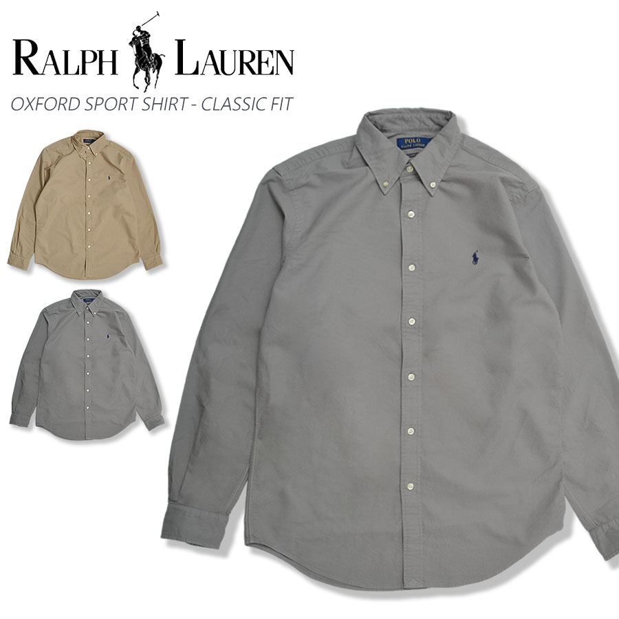 Polo Ralph Lauren カジュアルシャツ M グレー 【古着】【中古】【送料無料】 POLO RALPH LAUREN - Polo Ralph Lauren カジュアルシャツ XL 青