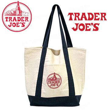 【5日限定★全商品ポイント10倍】TRADER JOE'S トレーダージョーズ ロゴ刺繍 キャンバス エコバッグ ママバッグ トートバッグ