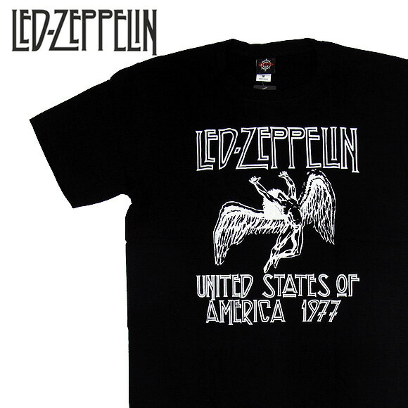 楽天BASE 【ベース】Led Zeppelin レッド・ツェッペリン バンドTシャツ 半袖 BG-0008-BK Swan Song TEE スワンソング 半袖Tシャツ