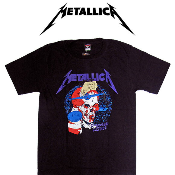 楽天BASE 【ベース】【最大2000円オフクーポン スーパーSALE】METALLICA メタリカ バンドTシャツ 半袖 BG-0012-BK And Justice For All TEE 半袖Tシャツ