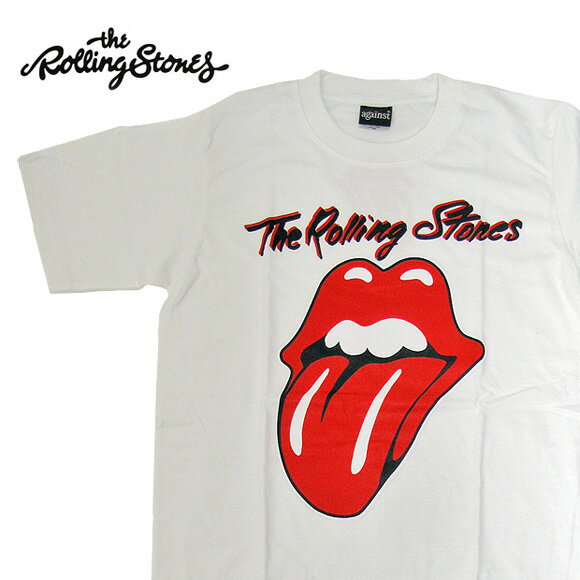 The Rolling Stones ザ・ローリング・ストーンズ バンドTシャツ 半袖 BA-0008-WH Lips and Tongue TEE リップスアンドタン TEE