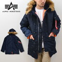 ALPHA Industries アルファインダストリーズ N-3B フライトジャケット メンズ スリムフィット ミリタリージャケット …