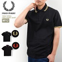 FRED PERRY フレッドペリー ポロシャツ メンズ M12 ツインチップ 半袖ポロシャツ イングランドTWIN TIPPED FREDPERRY SHIR...