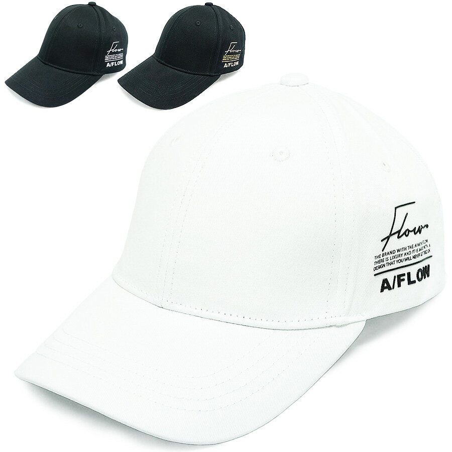 Rakuten - 【楽天スーパーSALE最大2000円引きクーポン】A/FLOW サイド ロゴ キャップ 帽子 メンズ レディース KSH-347 おしゃれ ゴルフ スポーツ ツバ長め