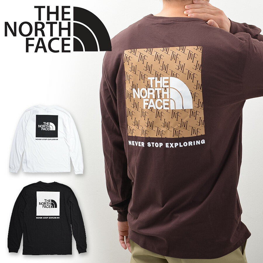 ノースフェイス メンズ 長袖Tシャツ ロンT THE NORTH FACE バックプリント ロゴ NF0A811N クルーネック ボックスロゴ NSE