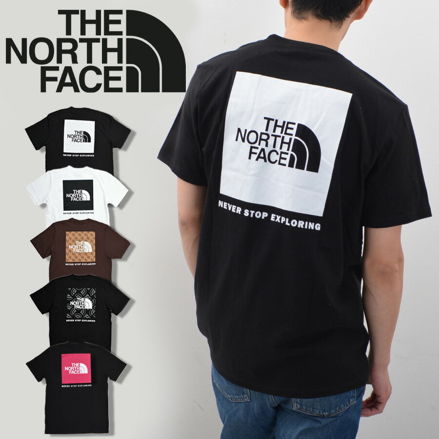 ノースフェイス Tシャツ THE NORTH FACE メンズ ブランド 半袖 綿100% ロゴ バックプリント 大きいサイズ NF0A812H BOX NSE TEE