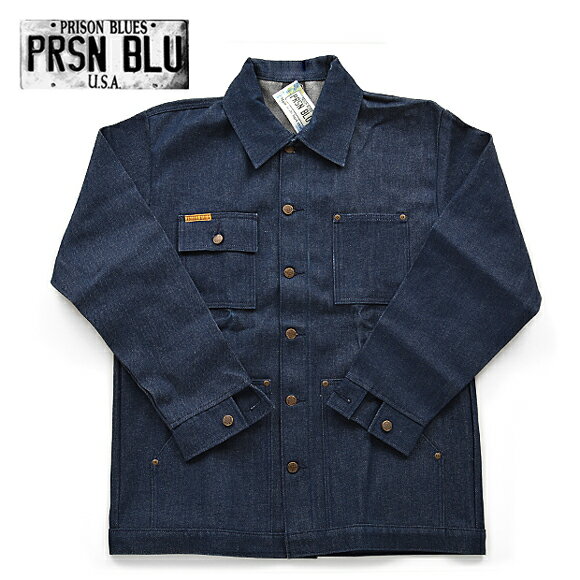 プリズンブルース PRISON BLUES デニム ジャケット ヤードコート シャツ #610 YARD COAT メンズ