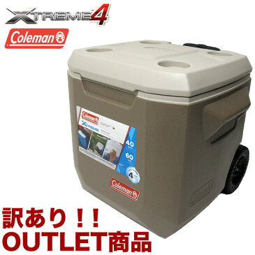 【訳あり】【アウトレット】クーラーボックス コールマン エクストリーム 40QT 3000005171 ホイールクーラー 37.9L COLEMAN XTREME WHEELED COOLER ハードクーラー 返品交換不可