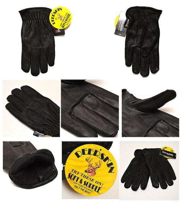 NAPA GLOVE ナパグローブ ディアスキン ドライバーズ レザー グローブ シンサレート 手袋[裏地あり] BLACKDEERSKIN LEATHER GLOVE EXTRA WARM THINSULATE LINING 革手袋 鹿革