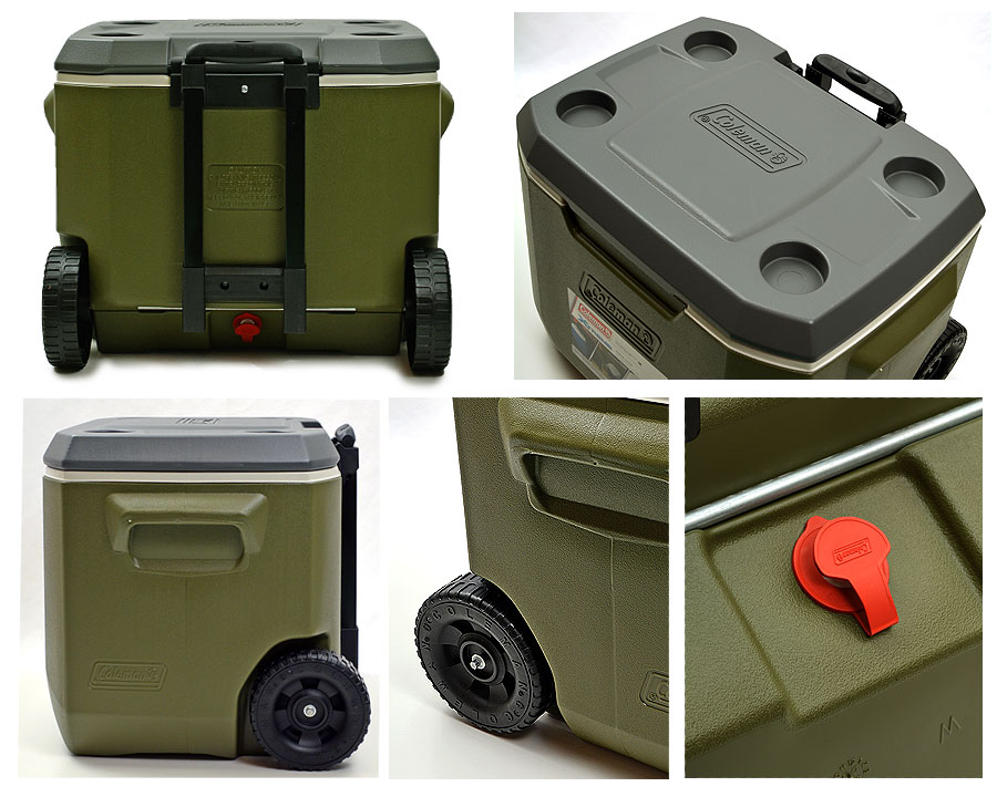 コールマン Coleman クーラーボックス エクストリーム 50QT 3000005862 エクストリーム ホイールクーラー 47.3L Coleman XTREME WHEELED COOLER ハードクーラー OLIVE