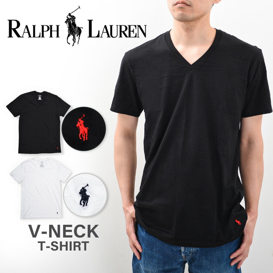 ラルフローレン Tシャツ POLO RALPH LAUREN RL66 Vネック 半袖 無地 メンズ