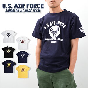 U.S. AIR FORCE ユーエスエアフォース Tシャツ メンズ 半袖 綿100 ミリタリー アメリカ軍 米軍 空軍 軍物 アメカジ