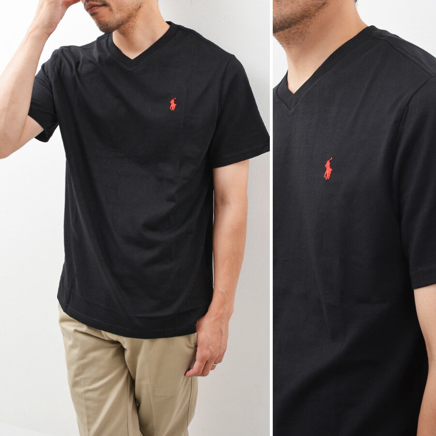 ラルフローレン Tシャツ メンズ レディース Vネック 半袖 ブランド POLO RALPH LAU...