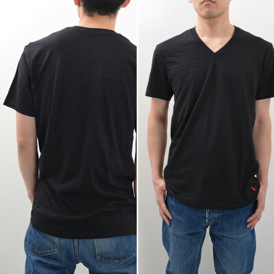ラルフローレン Tシャツ メンズ Vネック 半袖 ブランド POLO RALPH LAUREN RL66 無地 綿100% 黒 白 ポニー ロゴ 刺繍 - Image 3