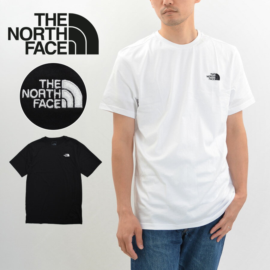 THE NORTH FACE ノースフェイス Tシャツ メンズ 半袖 ロゴT 刺繍ロゴ クルーネック 半袖Tシャツ レギュラーフィット NF0A8CZ2 カジュアル アウトドア ブランド エボリューション シンプルドームTシャツ