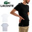 ֥饳 LACOSTE SLIM FIT Ⱦµ T ݥ 롼ͥå եå TH3321   ۥ磻 ֥å 礭פ򸫤