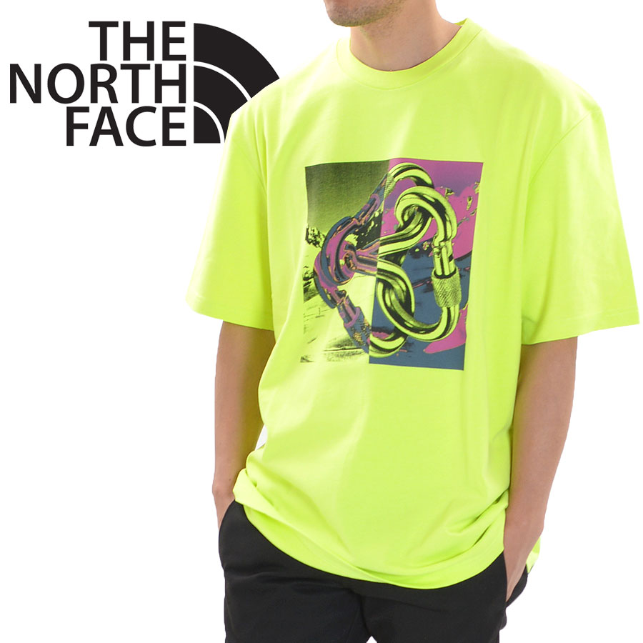 【楽天スーパーSALE50%OFF】ノースフェイス Tシャツ THE NORTH FACE メンズ 半袖Tシャツ NF0A823Y ハーフドーム ロゴ ネオンイエロー カットソー トップス ブランドのサムネイル