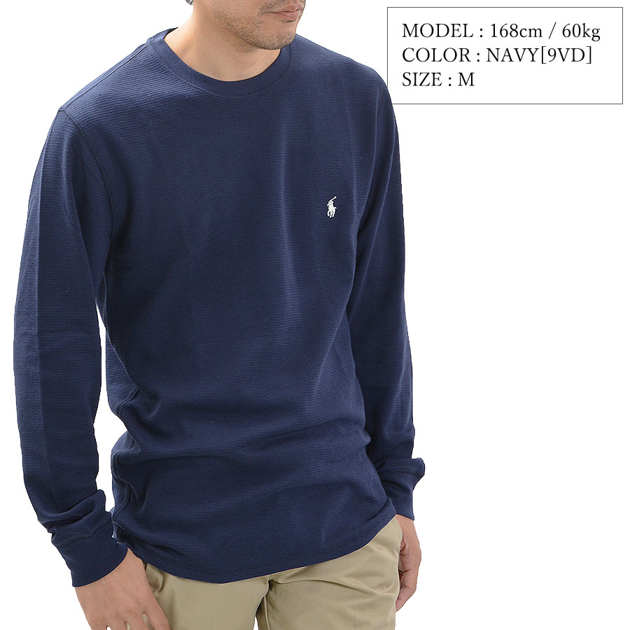 POLO RALPH LAUREN ポロ ラルフローレン サーマル 長袖Tシャツ ロンT メンズ クル...