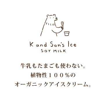 K and Son's　オーガニックアイスクリーム　定番アソート12カップセット　各80mL