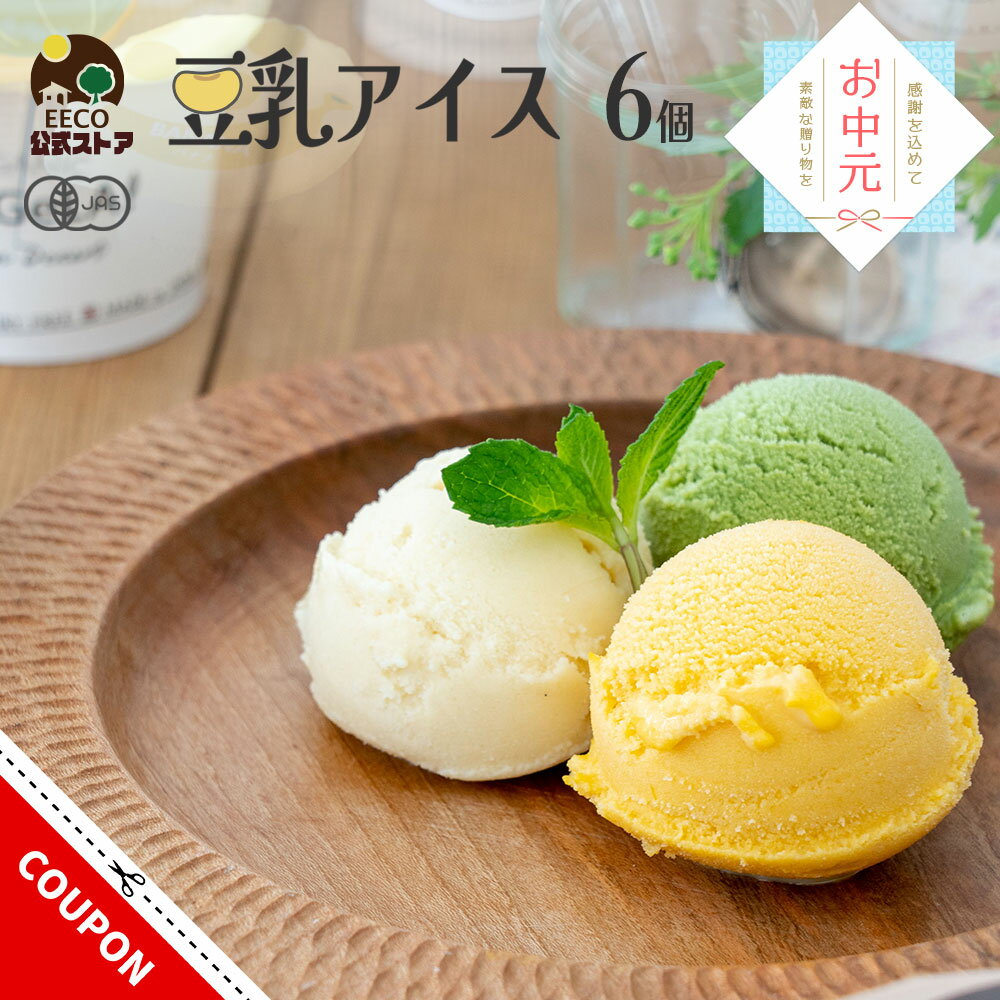 お中元 送料無料 アイスクリーム アイス 夏ギフト ギフト プレゼント お菓子 豆乳アイス ヴィーガン 無添加 オーガニック お取り寄せスイーツ 食べ物 のし 対応 お誕生日 内祝 出産祝い お返し 低カロリー ジェラート 6個 100ml / SOY GeLA! ソイジェラ