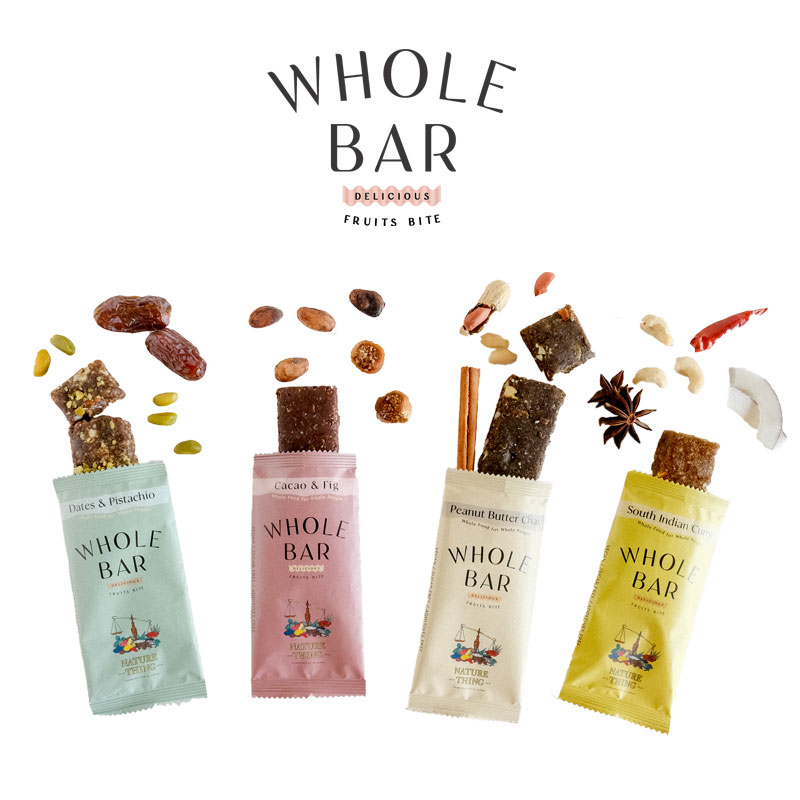 WHOLE BAR ホールバー 40g / エナジーバー フルーツバー ヴィーガン対応 砂糖不使用 無添加 デーツ ナツメヤシ 補給食 行動食 携行食品..