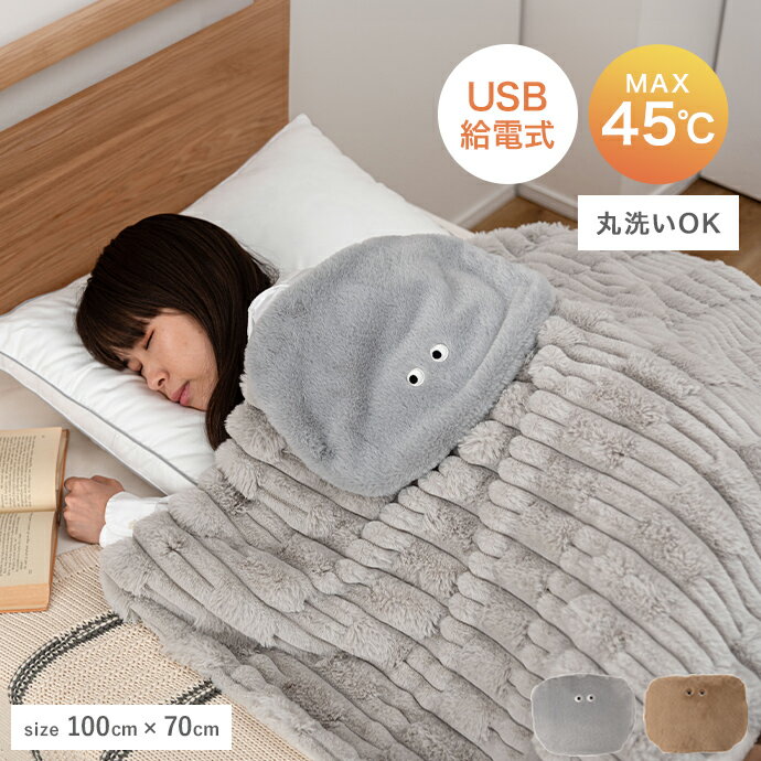 【MAX50％OFF! 11/24＆11/25限定★】電気ブランケット 電気毛布 電気ひざ掛け ふわとろ毛布 ブランケット 毛布 暖房器具 電気 USB USB電源式 3段階 温度調節 洗える 丸洗い 洗濯可 冬 冷え性対策 寒さ対策 ポカポカ ふわふわ ふわとろ かわいい コンパクト 家庭用