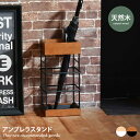 傘置き 傘立て 玄関収納 アンブレラスタンド スリム コンパクト 省スペース 軽量設計 天然木 スチール 水受け トレー スクエア 長方形 四角 高さ44cm 雑貨 インテリア 幅23 通気性