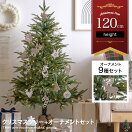 クリスマスツリー 【オーナメントセット】Abete 高さ120cm クリスマスツリー+オーナメント