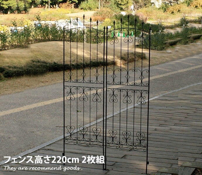 Rakuten - 【クーポンで15％OFF! 4/18 0:00~23:59まで★】庭 ガーデン フェンス ガーデニング 2枚 ガーデンフェンス モダン 220 北欧 シンプル